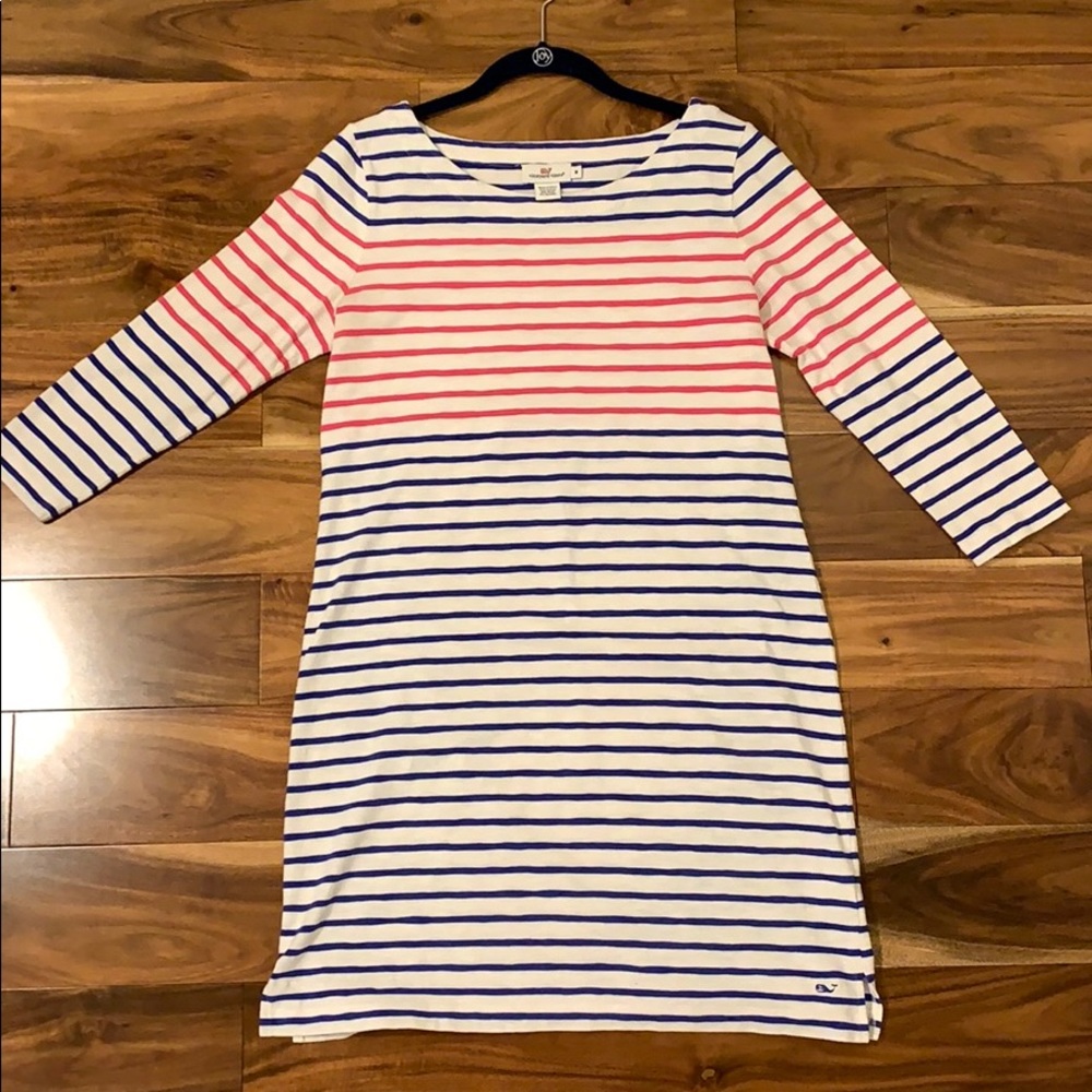 COPY - Vineyard Vines Blue and Pink Shift Dress